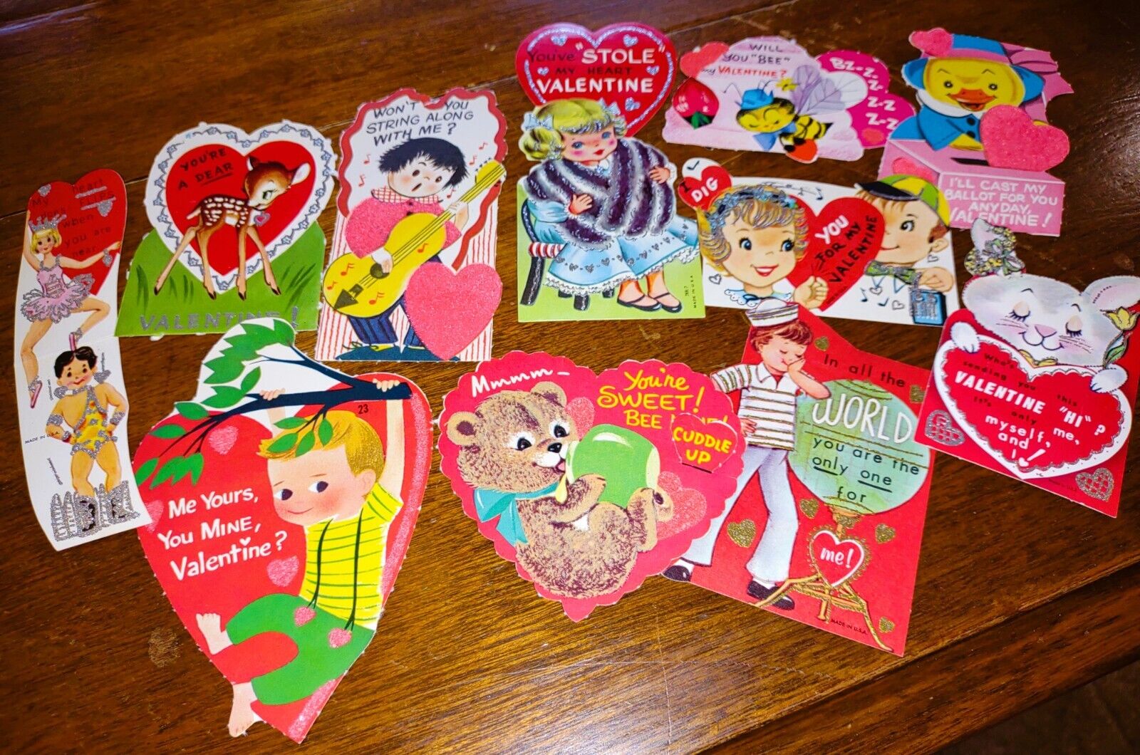 1960s Vintage Valentine\'s Day Card Lot