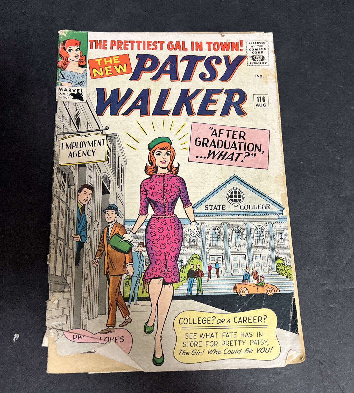 Patsy Walker The Prettiest Gal In Town ￼116 August 1964 Marvel Girls Silver Age