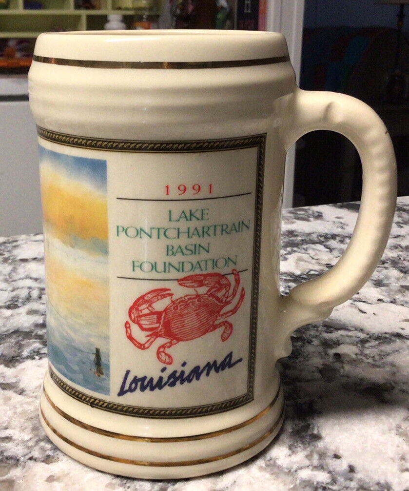 The Way It Was Beer Stein Budweiser Busch 1991 Louisiana Lakes Bud Light Mug