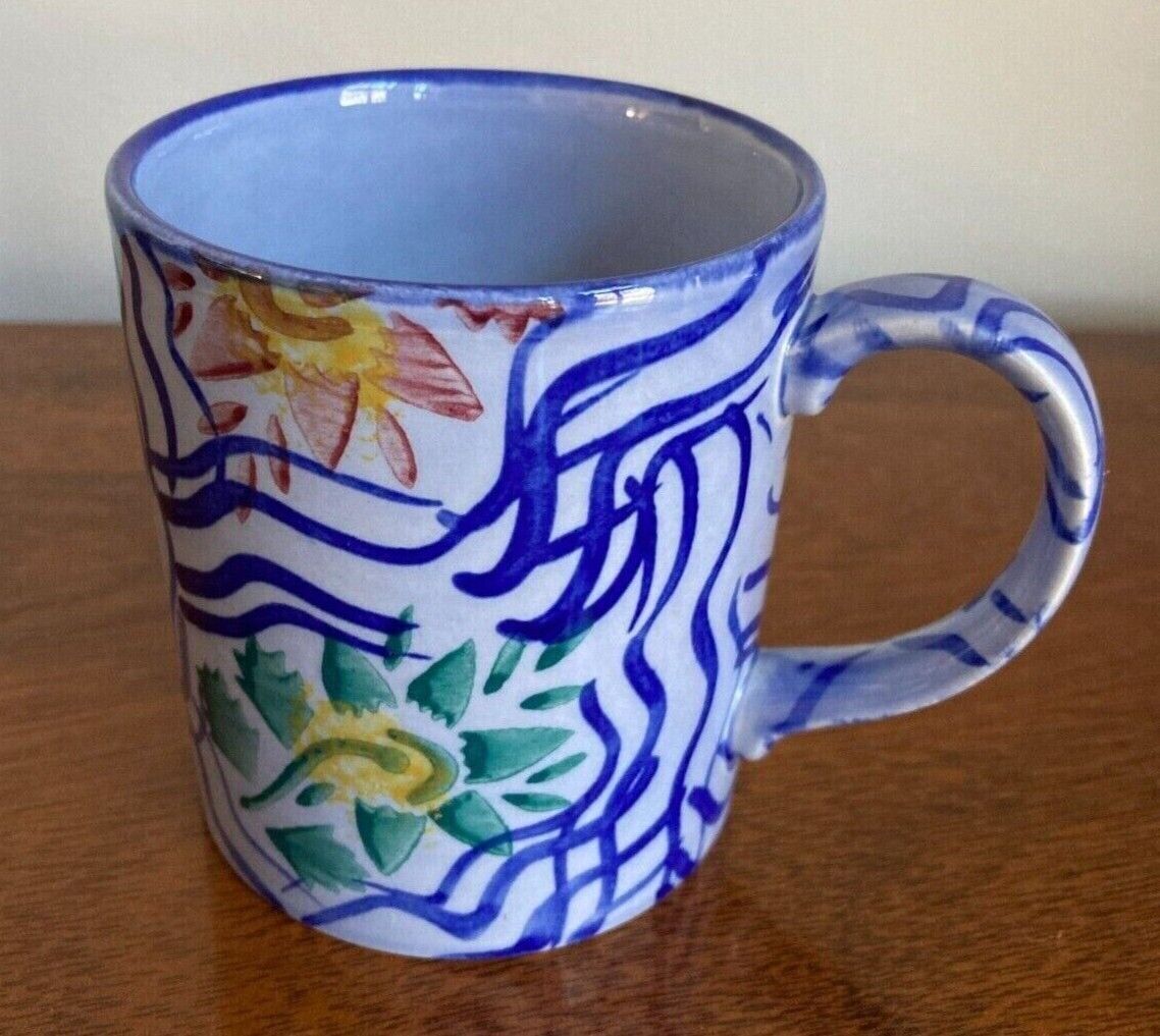 Tiffany & Co. Alfama Coffee Mug - Abstract Floral - Outstanding Condition