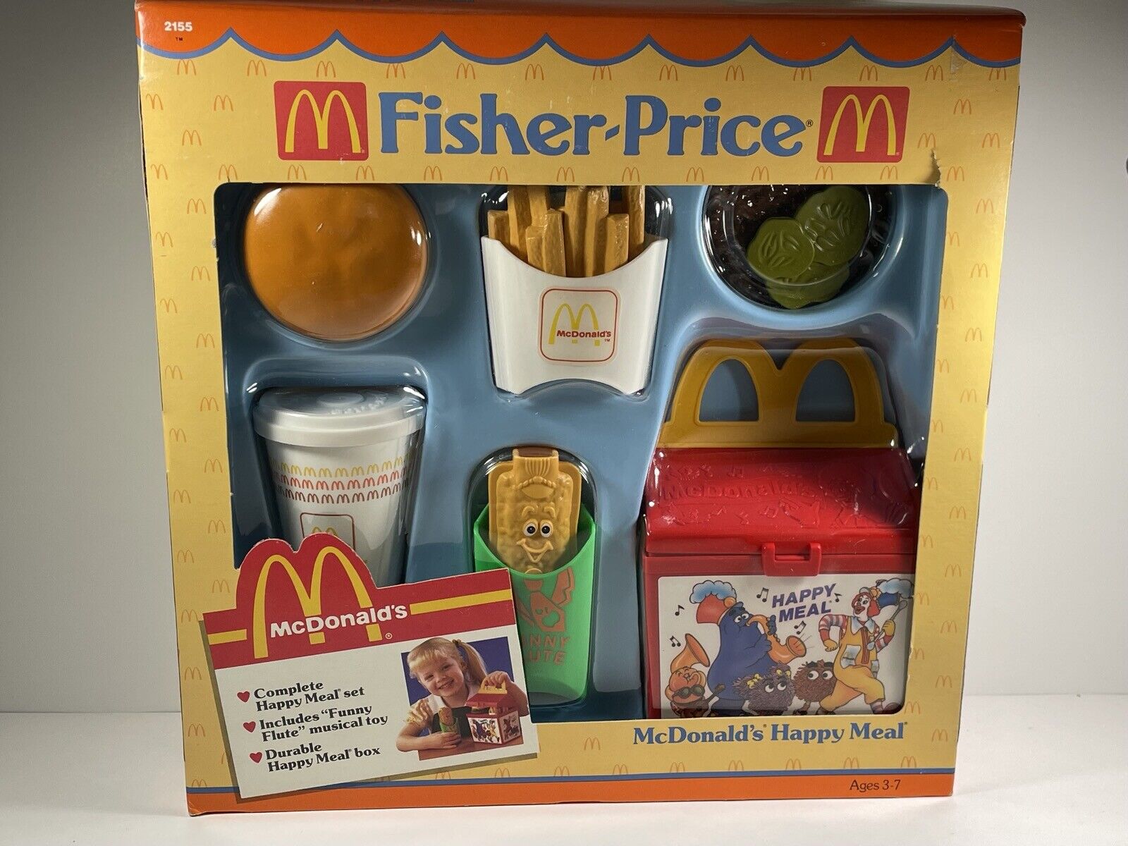 VINTAGE 1988 MCDONALD\'S HAPPY MEAL FISHER PRICE PLAY SET ORIGINAL BOX UNOPENED
