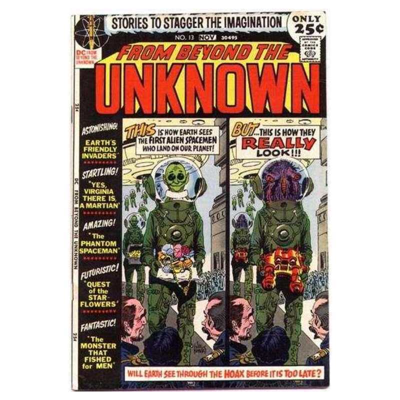 From Beyond the Unknown #13 in Very Fine + condition. DC comics [d~