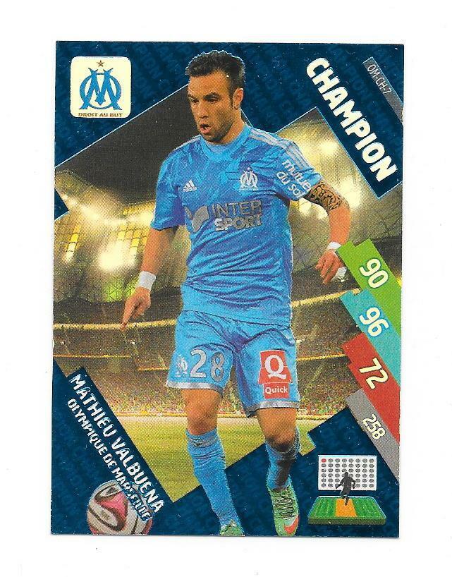 2014/15 Adrenalyn Card - Marseille - N°CH07 - Mathieu Valbuena - Champion