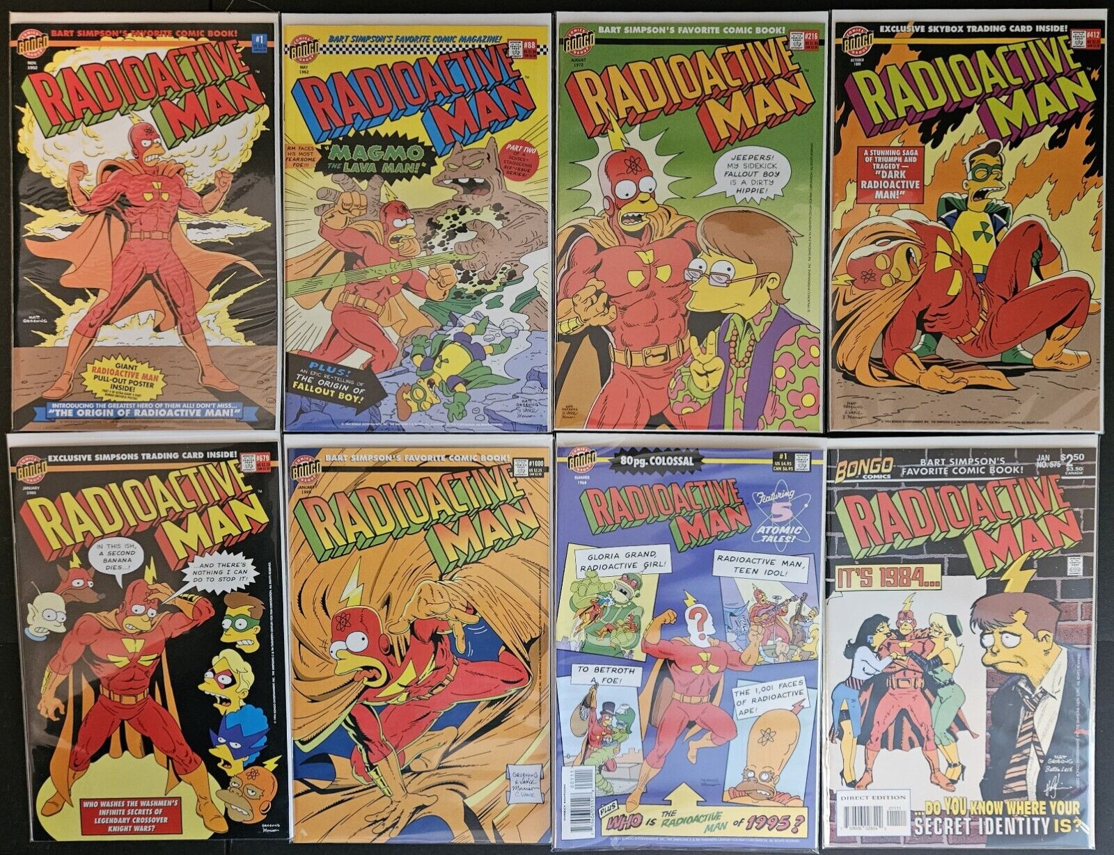 RADIOACTIVE MAN Comics Complete First Set - Issues #1 - 6 + More THE SIMPSONS