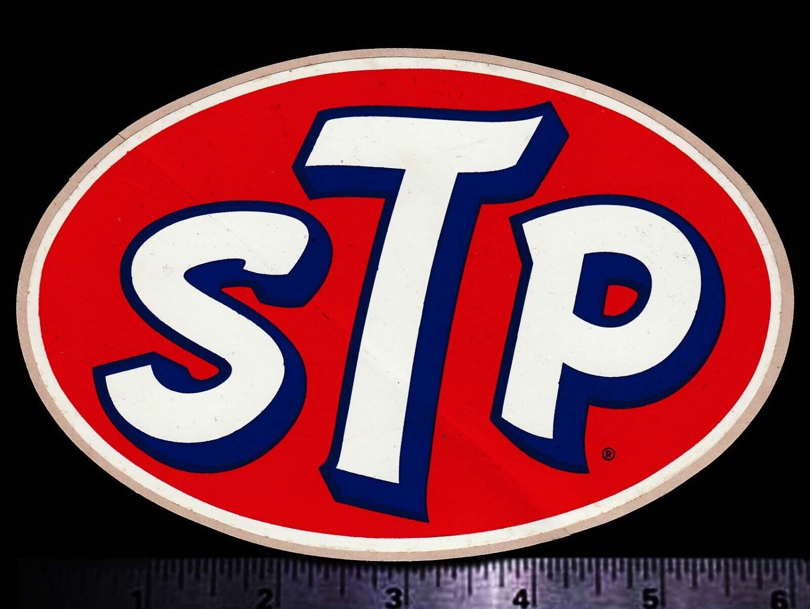 STP - Original Vintage 60's 70's Racing Decal/Sticker 5.75 Inch - Richard Petty