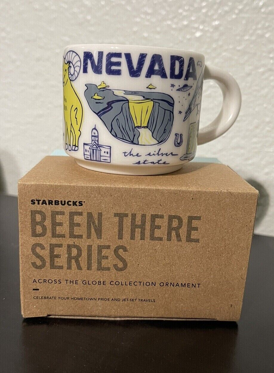 Starbucks Nevada Been There Series Ornament 2oz Demitasse Espresso Cup Mug NWB