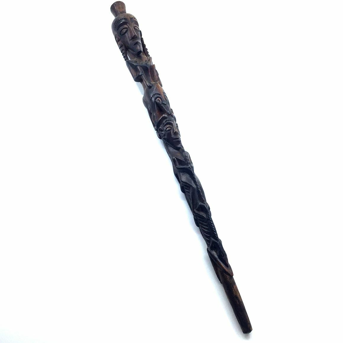 Batak Hand Carved Wooden Shaman\'s Magic Staff  21\