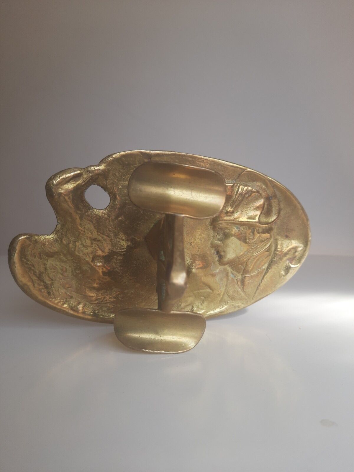Antique Ashtray Brass Emperor Napoleon 1st Eagle,Hand Made Unique And Rare