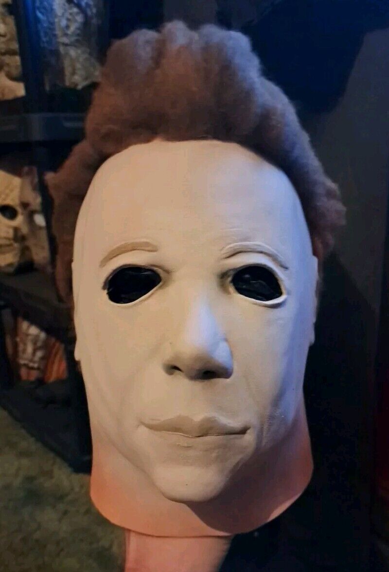 Rubie\'s H1 Michael Myers Mask Rare 1978 Halloween Voorhees Kruger Don Post Used