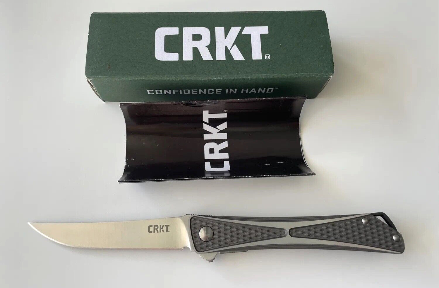 CRKT 7530 Crossbones Folding Knife Park Design AUS-8 Taiwan