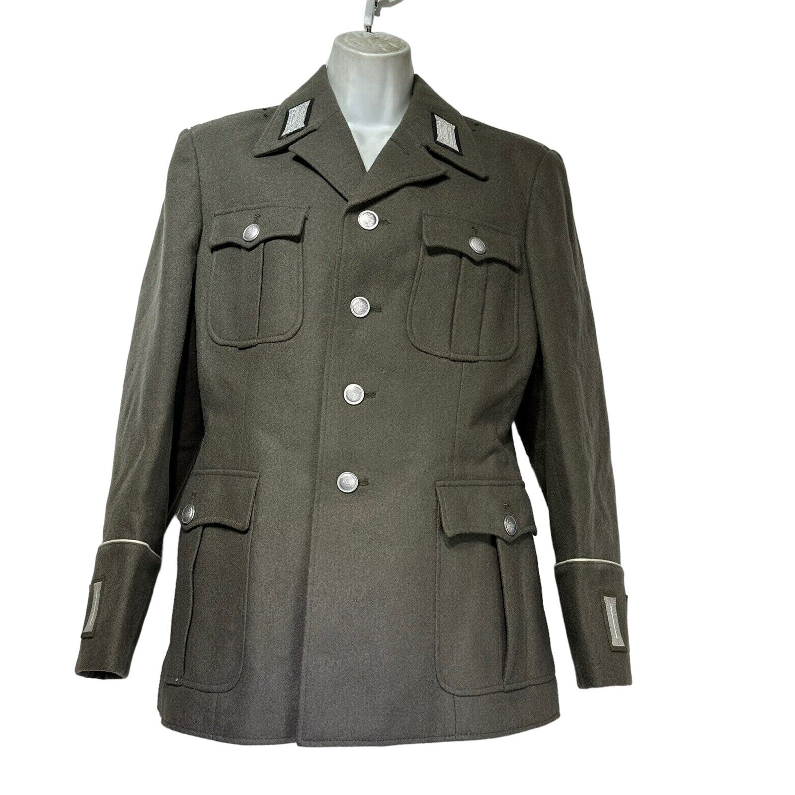 East German NVA DDR Grey Officer Military Dress Jacket Tunic SK 44