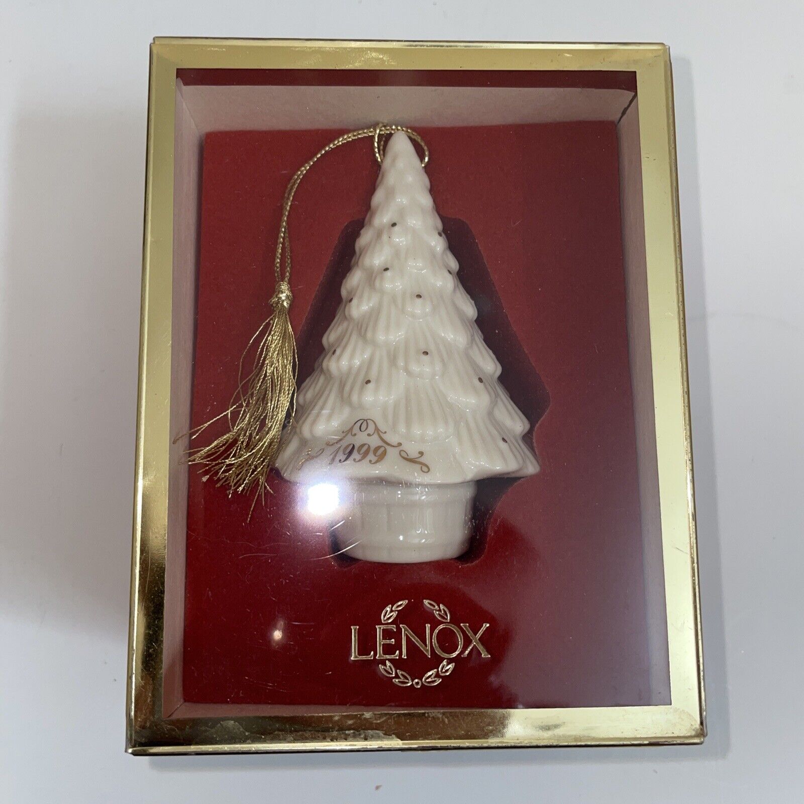 1999 LENOX Annual Holiday Tree Ornament NEW