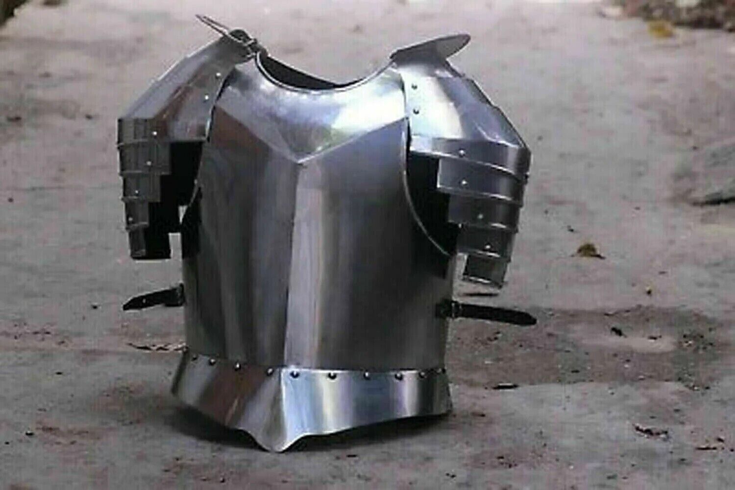 18 gauge steel medieval knight armor cuirass with... LARP