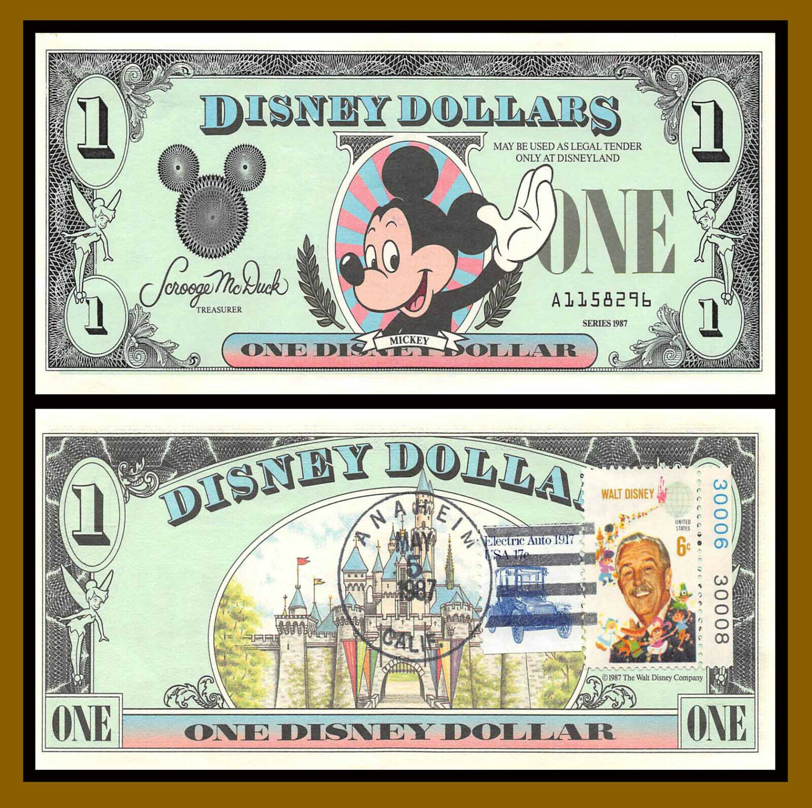 Disney 1 Dollar, 1987 Serie \