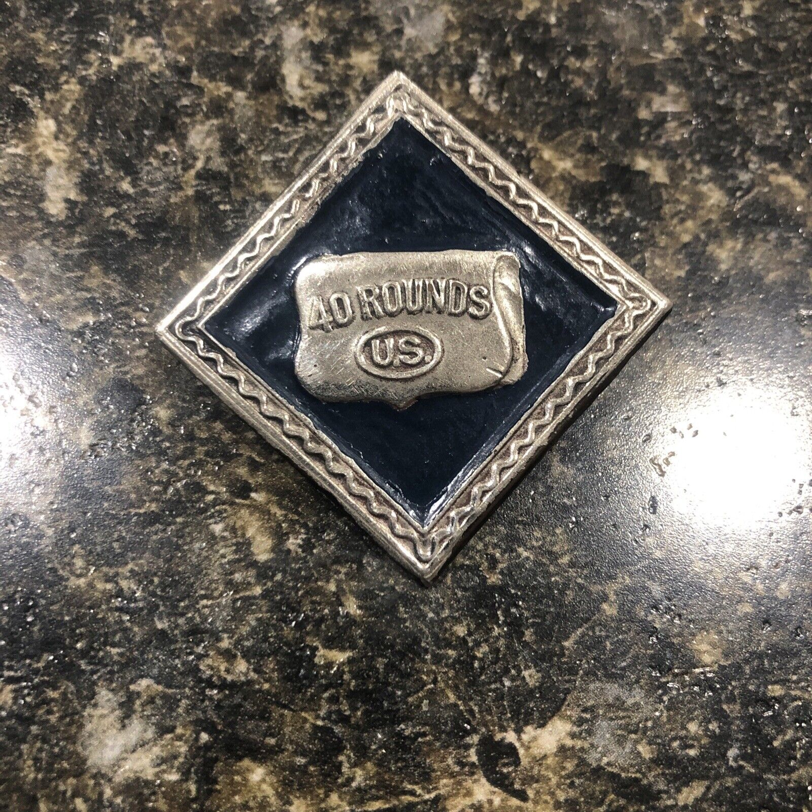 Civil War Original XV Corp Badge 40 Rounds Under General Grant Very Rare