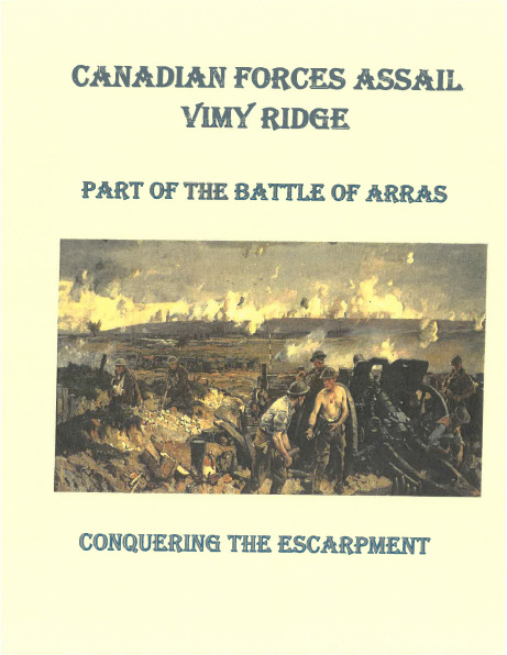 WWI US Canadian Army Assault on Vimy Ridge & Artois History Book