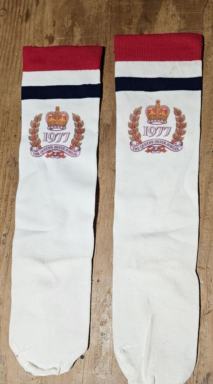 The Queen\'s Silver Jubilee 1977 Socks