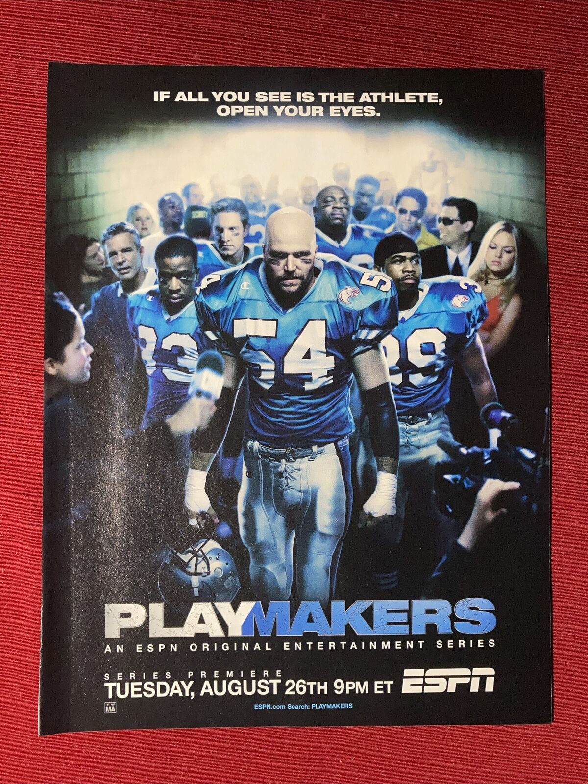 Playmakers ESPN Original TV Series 2003 Print Ad - Great To Frame