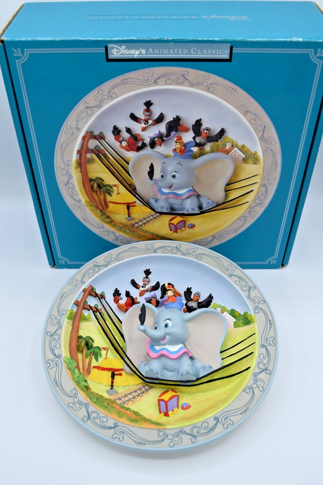Disney Parks Animated Classics Dumbo 3D Collectors Plate 1941 - Retired & Rare