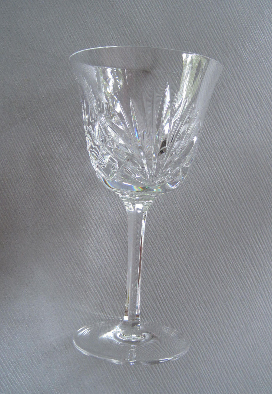 Vintage Crystal Water Goblets By Gorham in the Cherrywood Clear Pattern