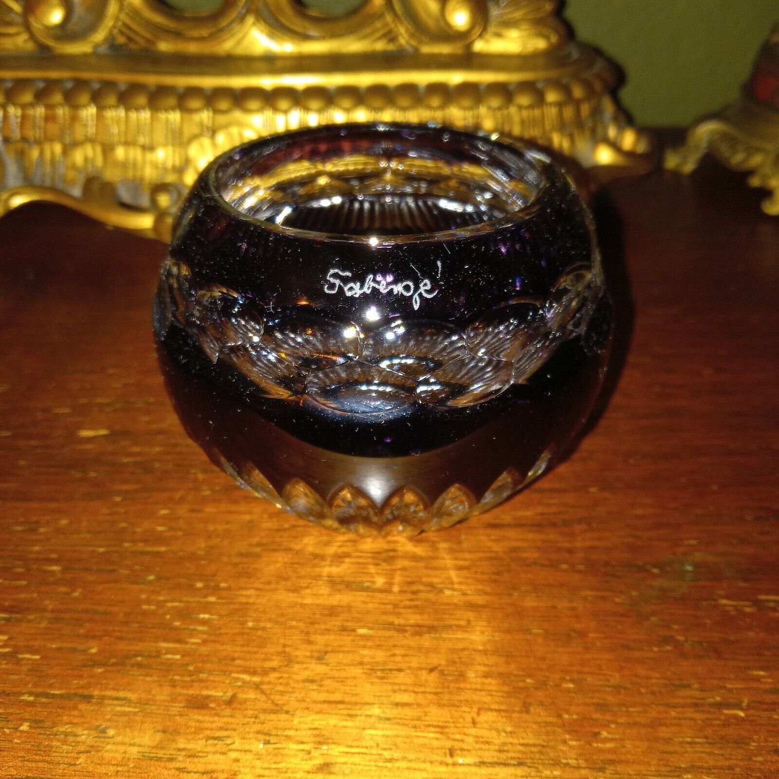 Faberge Crystal Votive Candle Holders