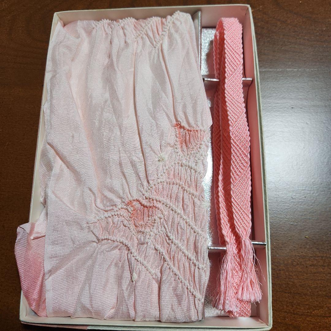 Japanese Summer Silk Braid Pure Obijime Obiage Set 51 Pink Kimono Furisode