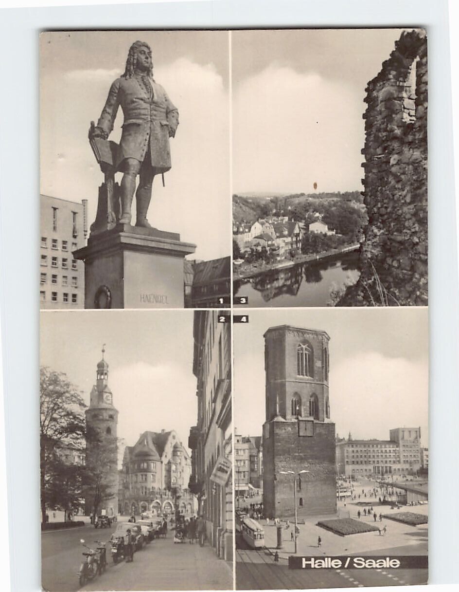 Postcard Landmarks in Halle/Saale Germany