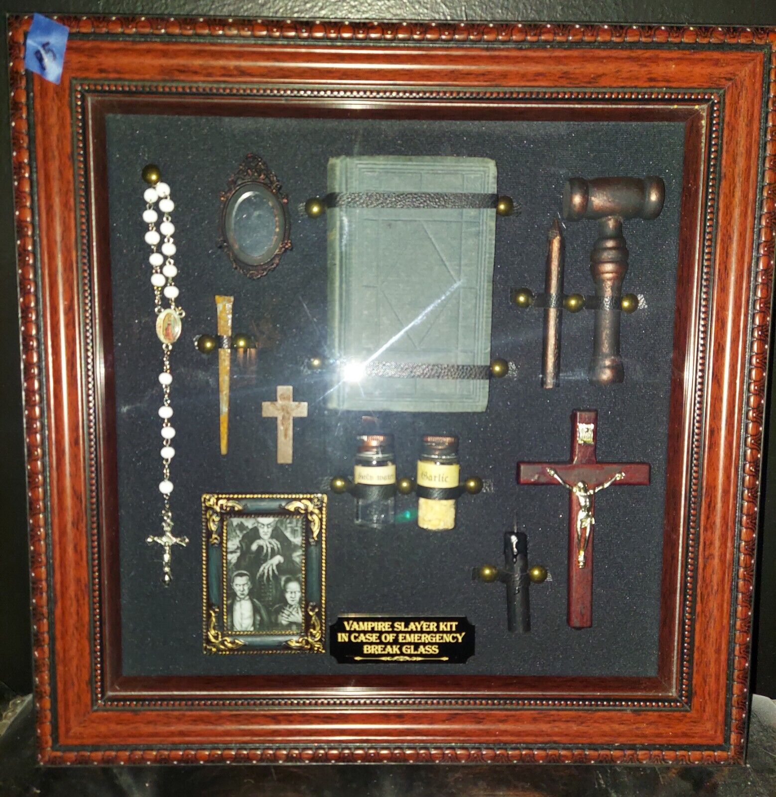 Vampire Slayer Hunter Kit Wall Decor  Oddities VINTAGE BIBLE 1800's