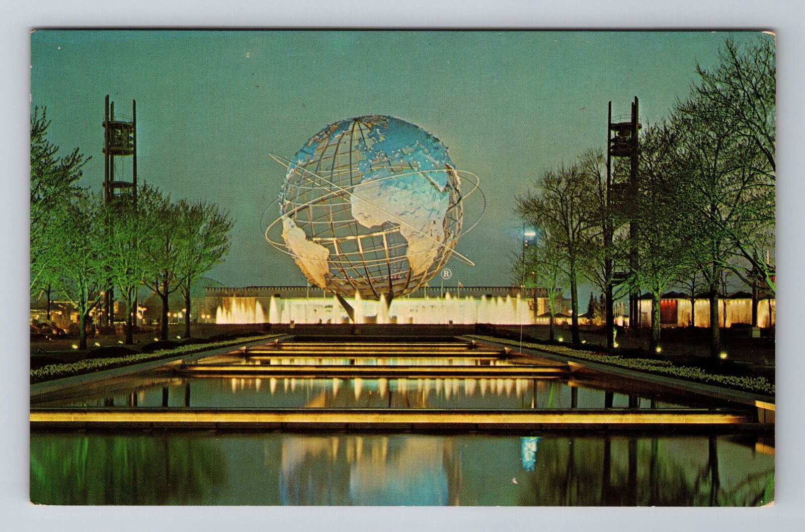New York NY-New York, New York Worlds Fair Unisphere, Vintage Souvenir Postcard