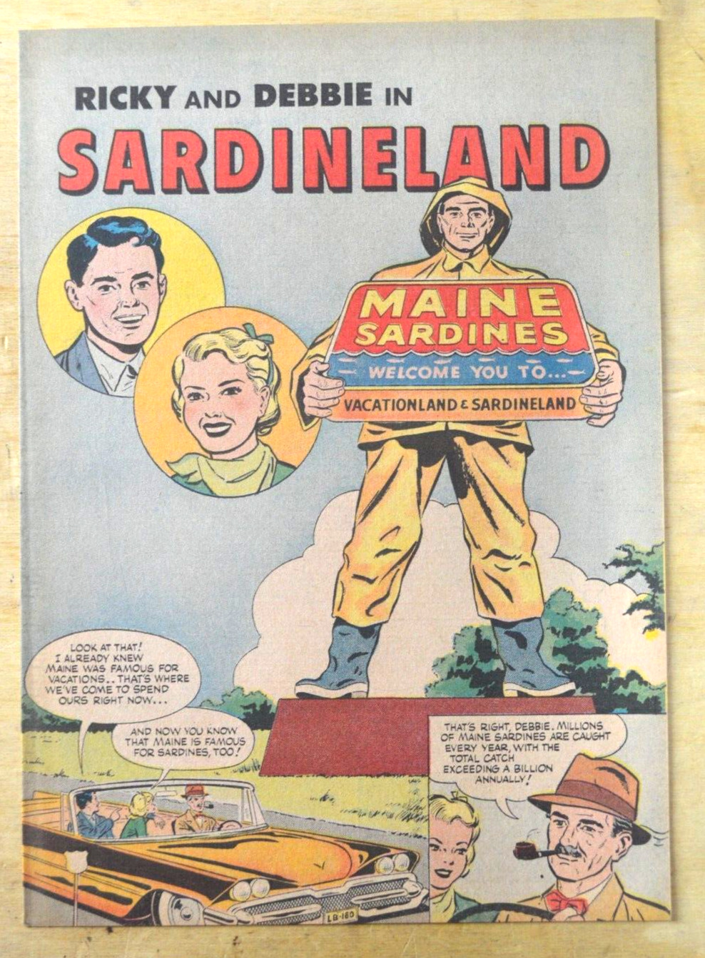 Comic Ricky and Debbie Sardineland Main 1967 Original 1st Print *Very Rare* VTG
