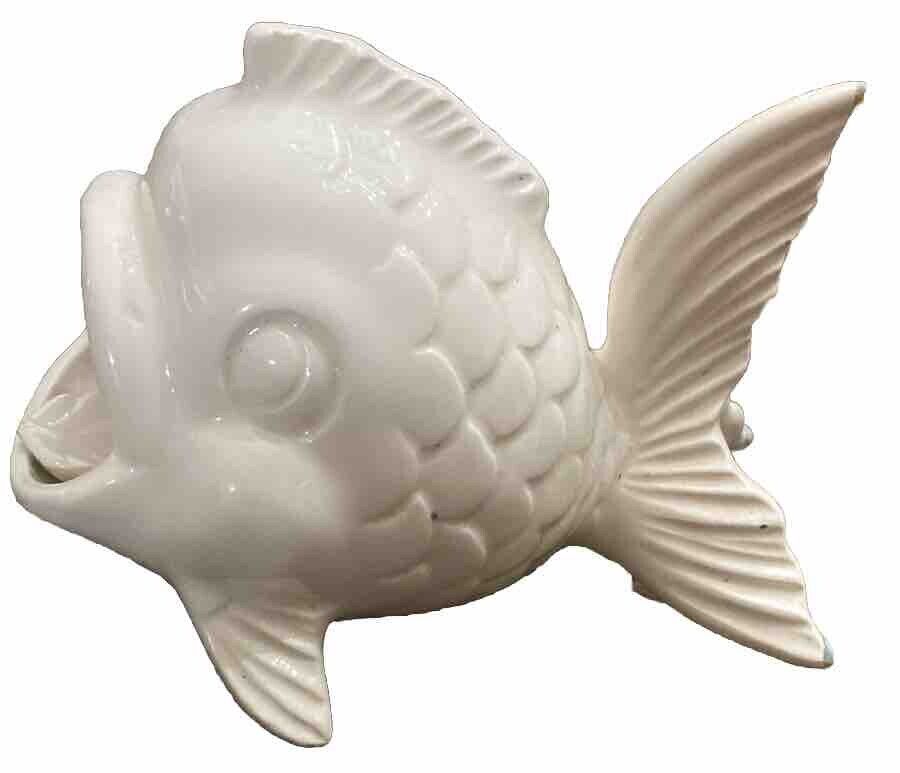 Vintage Ceramic Fish Sponge Holder