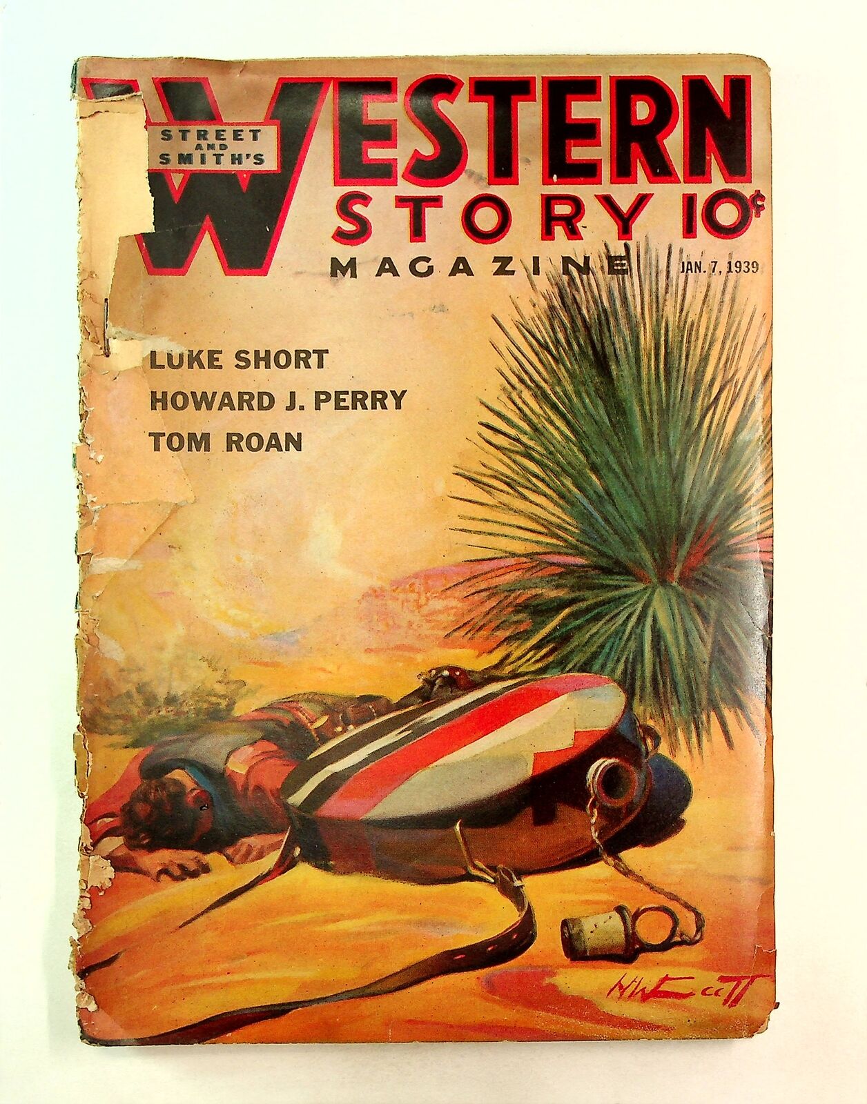 Western Story Magazine Pulp 1st Series Jan 7 1939 Vol. 170 #5 FR