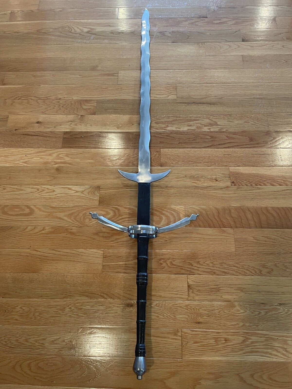 Two Handed Great Sword 1060 Carbon Steel Longest Aprx. 64” With scabbard