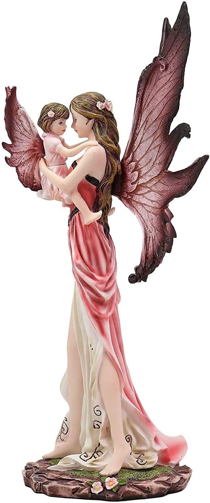Ebros I Love You Pastel Magenta Pink Fairy Mother Carrying Child Daughter Sta...