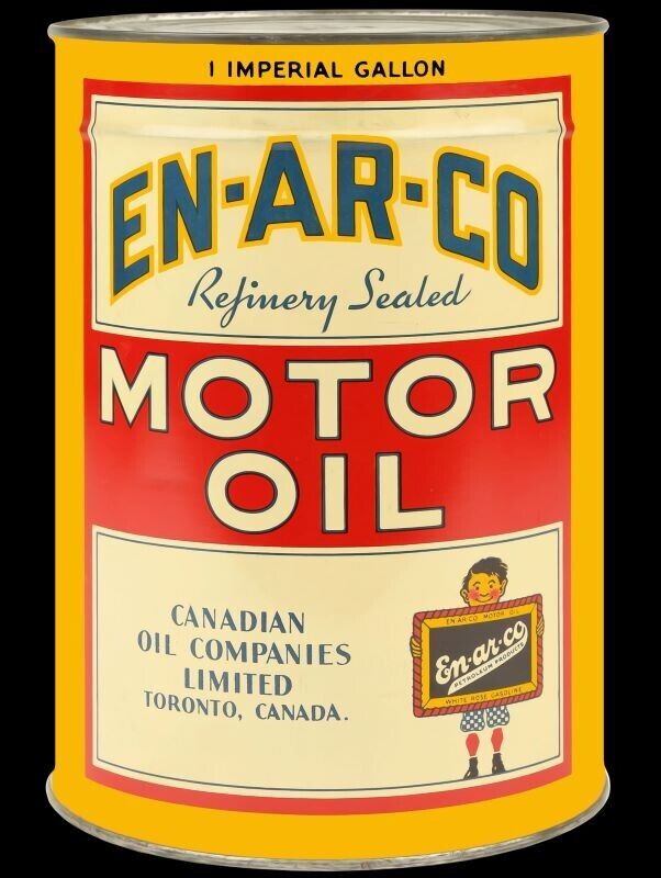 EN AR CO ENARCO Motor Oil Canada Can Theme NEW METAL SIGN: 9x12\