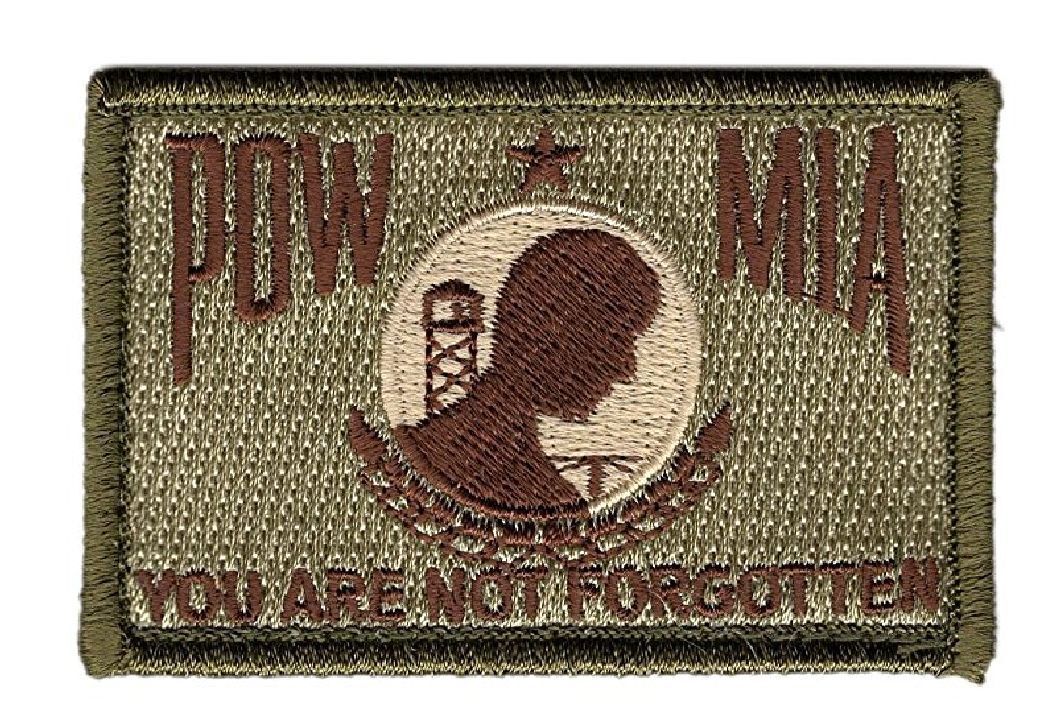 POW MIA You Are Not Forgotten Hook Fastener patch (3.0 x 2.0 MTP2)