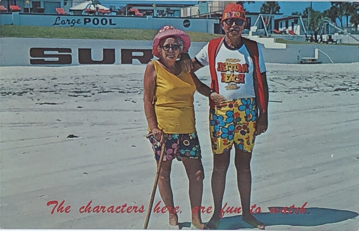 Postcard FL Daytona Beach The Characters Here Are Fun To Watch Fun Oldies ￼285
