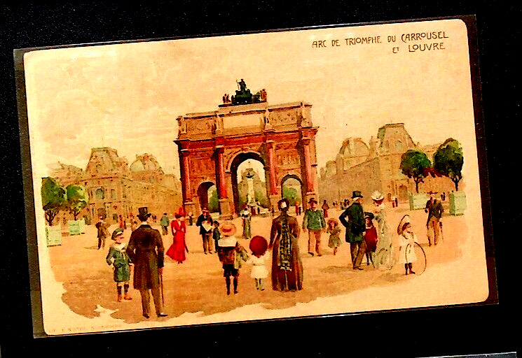 antique Paris, France post card  Nister published Paris, France post card #128