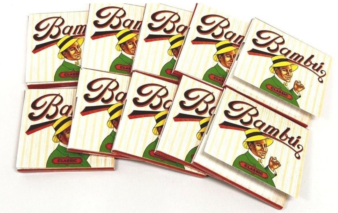 50 Pack of Bambu Classic Rolling Papers 100% Authentic  Regular Paper