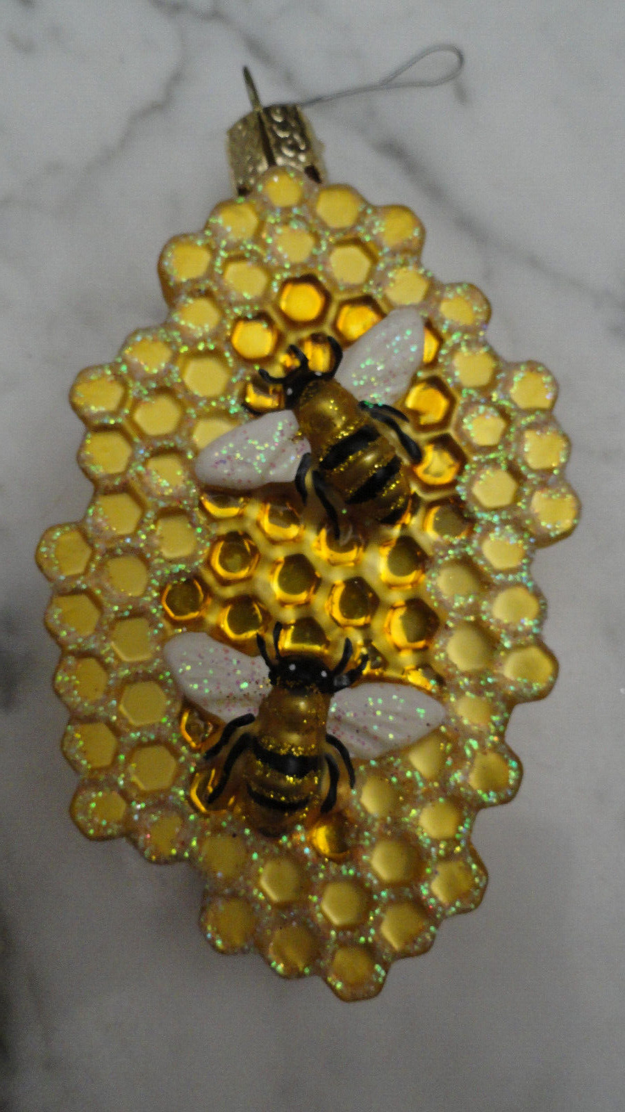 Old World Christmas OWC Ornament Honeycomb and Honeybees - No Box