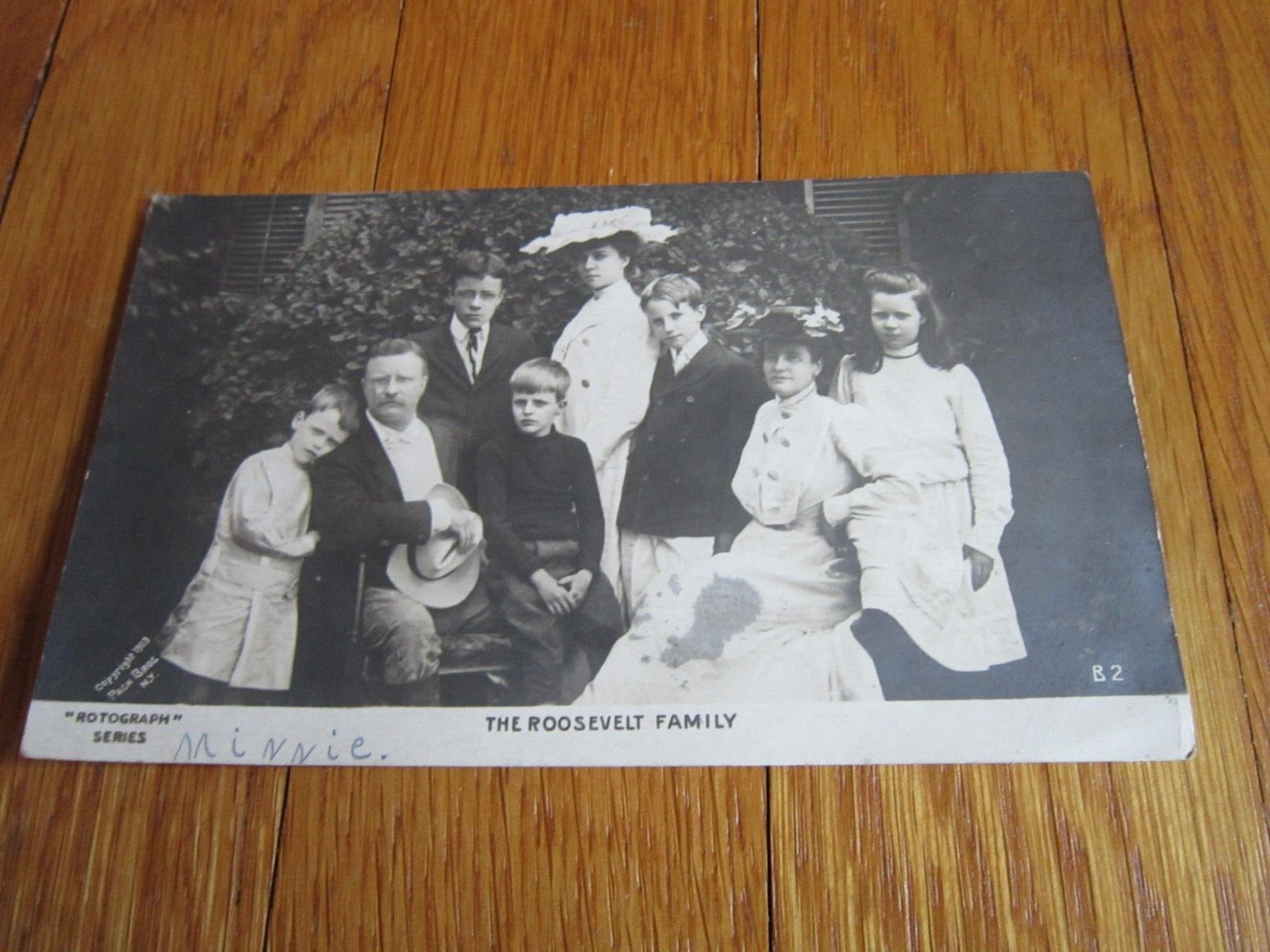 Teddy Roosevelt RPPC The Roosevelt Family Rotograph Real Photo Post Card Vintage