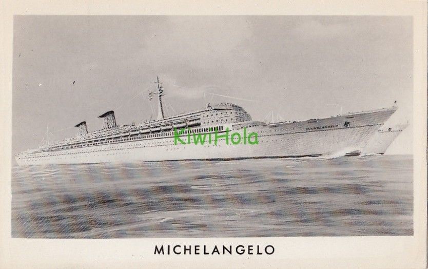 Postcard Ship Michelangelo