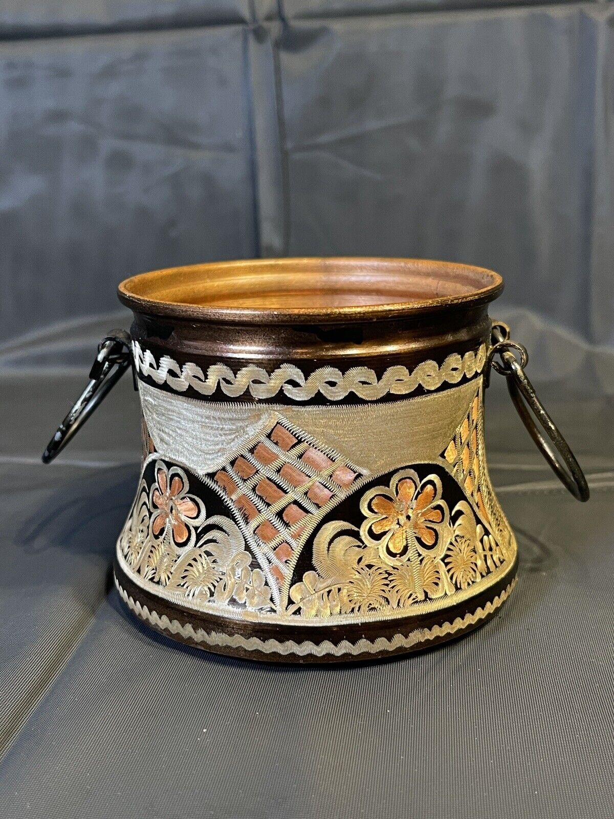 Erzincanlilar Handmade Copper Pot Etched Made In Istanbul Turkey 3