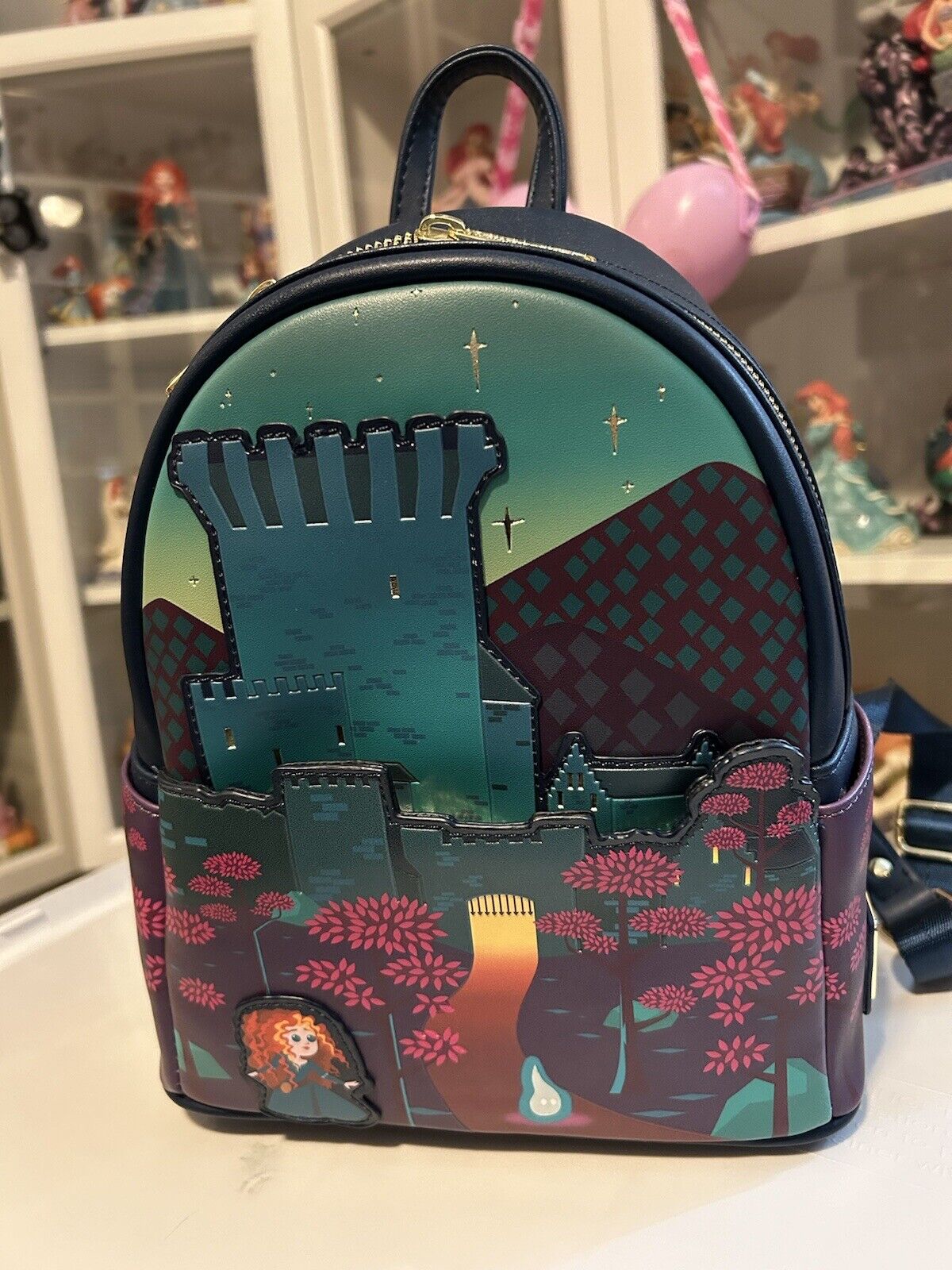 Loungefly Disney Pixar Brave Princess Merida Castle Mini Backpack NWT