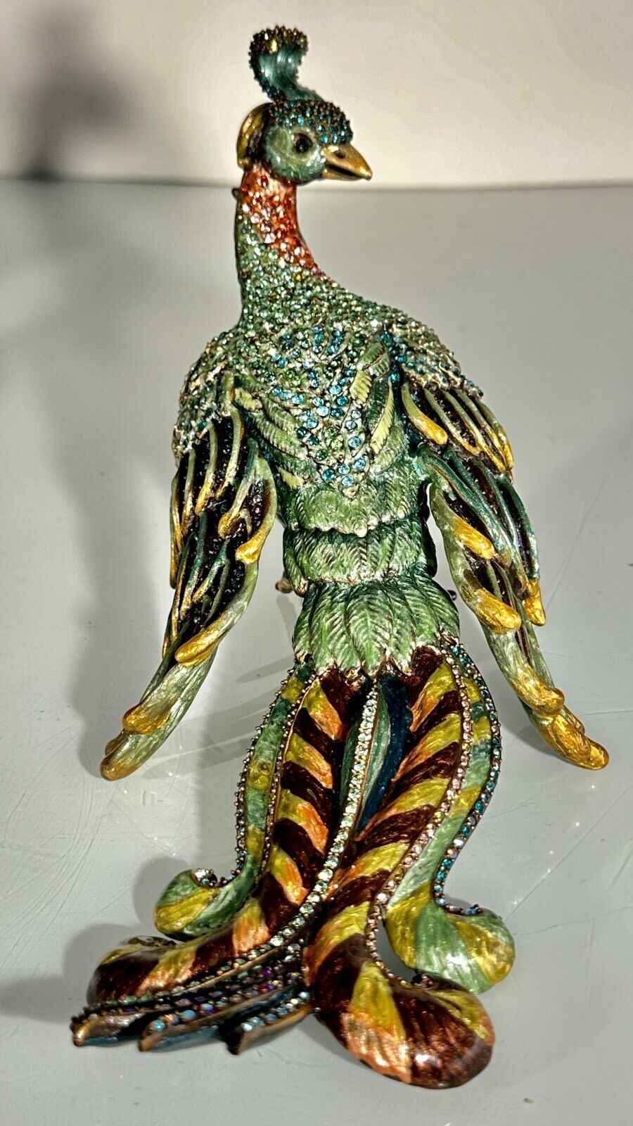 RARE JAY STRONGWATER LIMITED EDITION PEACOCK - ARTIST PROOF - RETAIL $2500