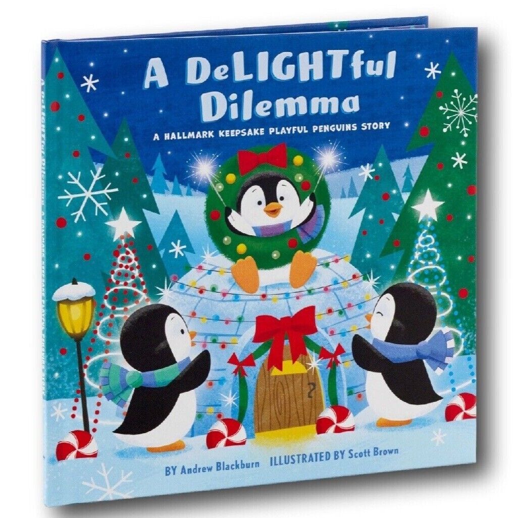 2023 Hallmark Christmas Book A Delightful Dilemma Playful Penguins
