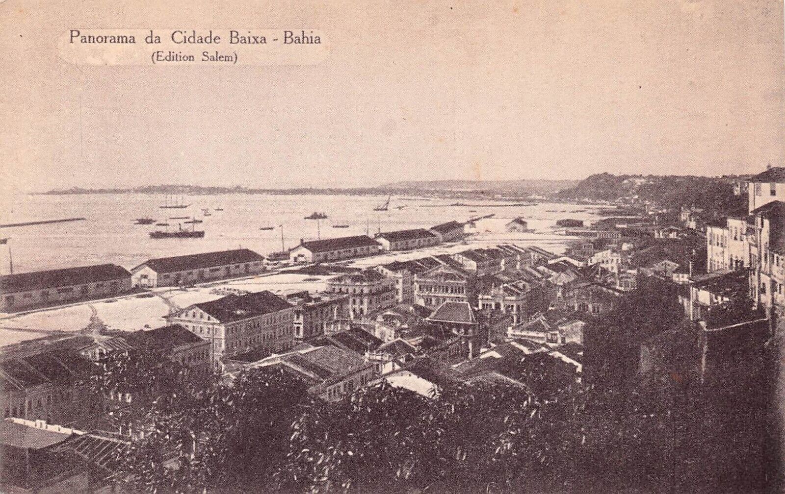 Baixa Bahia Brazil Early 1900s Avenida Sete de Setembro Harbor Vtg Postcard C27