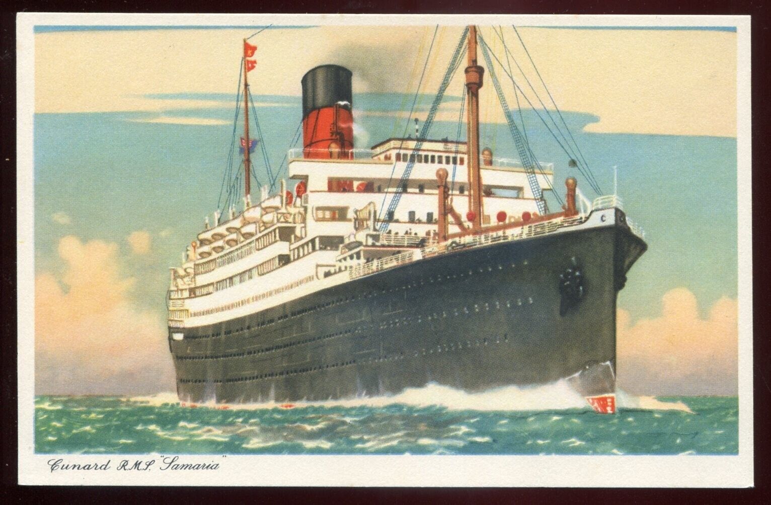 Steamer SAMARIA 1940s Cunard Ocean Line