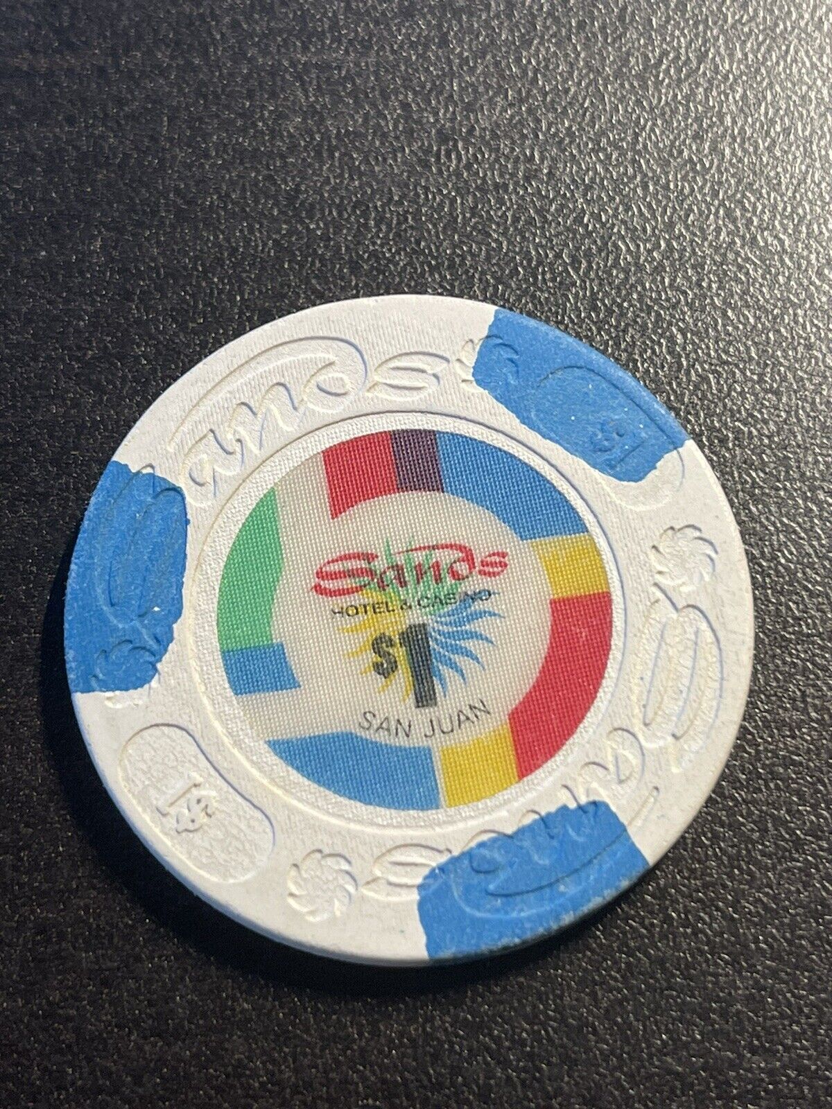 $1 Sands San Juan Puerto Rico Casino Chip