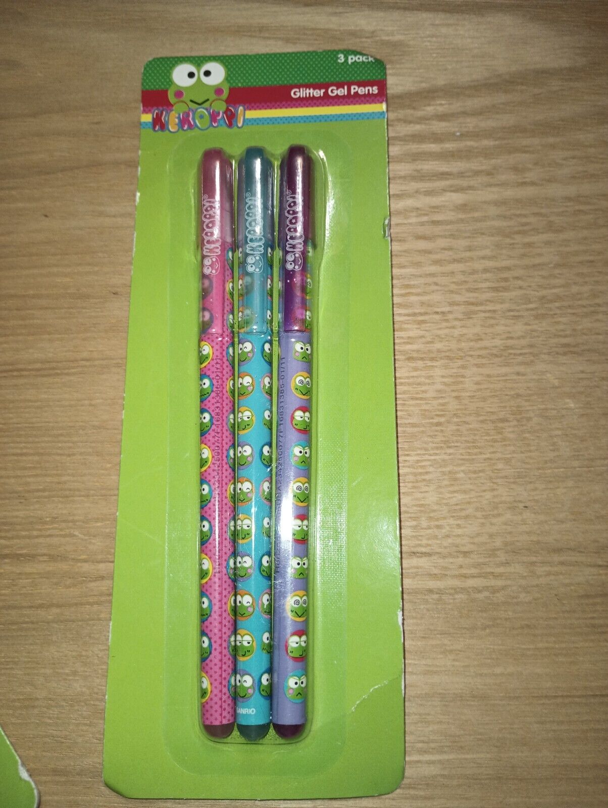 2 Packs 2011 Sanrio Keroppi 3 pack gel Pens Unopened